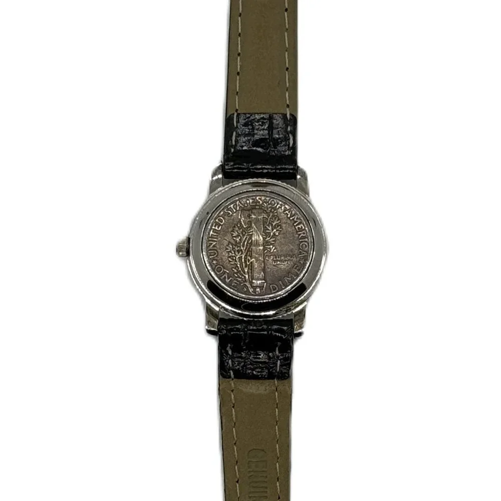 1943 Ladies Mercury Dime Dial Quartz Watch - Silver - Picture 6 of 8